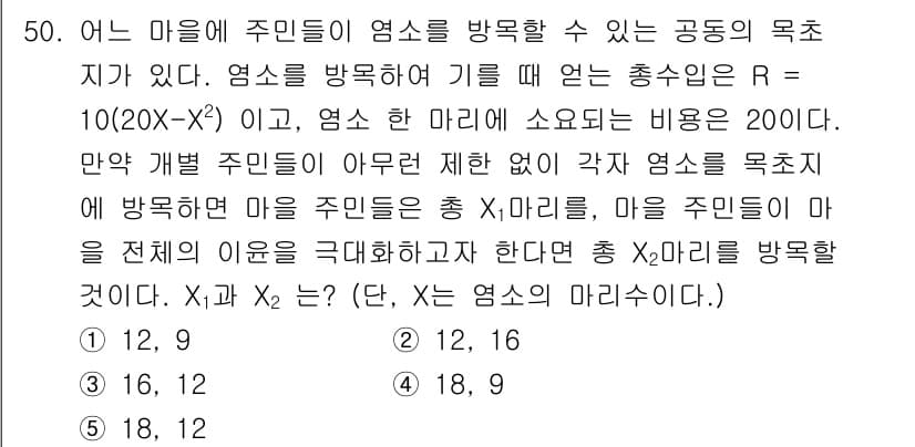 감정평가사_1차_1교시(구) 2017년 50번 - 정답과 핵심 포인트를 검수 중인 기출문제