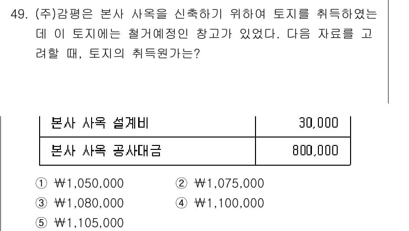 감정평가사_1차_2교시 2018년 49번 - 정답과 핵심 포인트를 검수 중인 기출문제