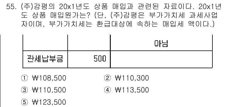 감정평가사_1차_2교시 2021년 55번 - 정답과 핵심 포인트를 검수 중인 기출문제