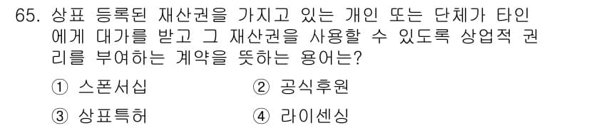 스포츠경영관리사 2021년 65번 - 정답과 핵심 포인트를 검수 중인 기출문제