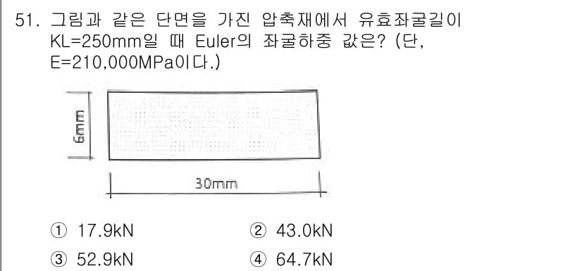 건축기사 2021년 52번 - 정답과 핵심 포인트를 검수 중인 기출문제