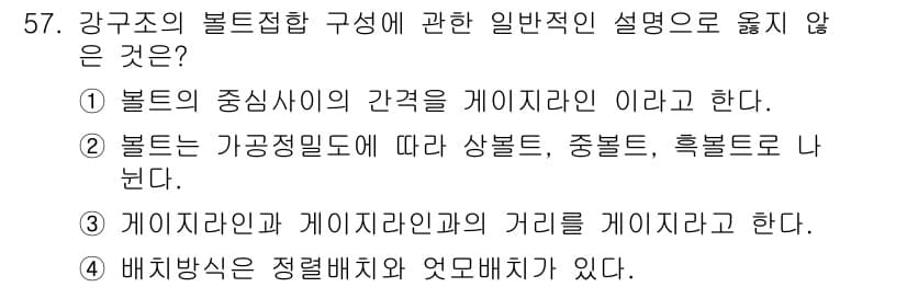 건축기사 2021년 58번 - 정답과 핵심 포인트를 검수 중인 기출문제