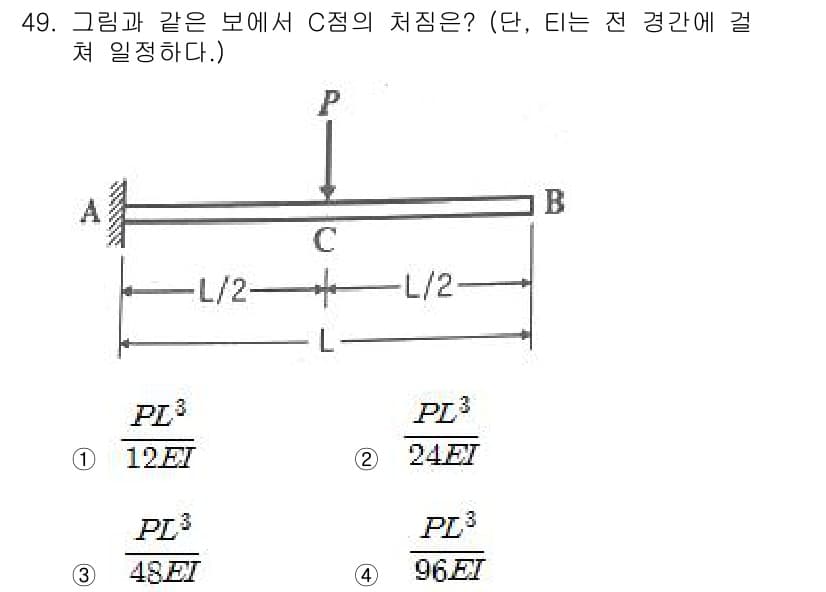 실내건축기사 2021년 50번 - 정답과 핵심 포인트를 검수 중인 기출문제
