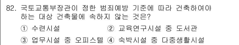 실내건축기사 2021년 83번 - 정답과 핵심 포인트를 검수 중인 기출문제