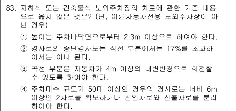 실내건축기사 2021년 84번 - 정답과 핵심 포인트를 검수 중인 기출문제