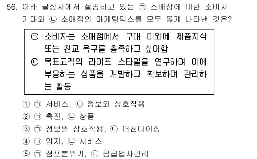 유통관리사_2급 2021년 56번 - 정답과 핵심 포인트를 검수 중인 기출문제