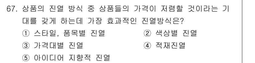 유통관리사_2급 2021년 67번 - 정답과 핵심 포인트를 검수 중인 기출문제