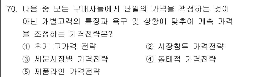 유통관리사_2급 2021년 70번 - 정답과 핵심 포인트를 검수 중인 기출문제