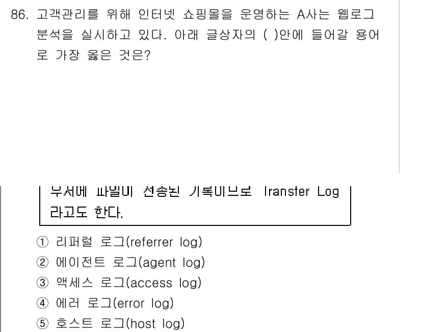 유통관리사_2급 2021년 86번 - 정답과 핵심 포인트를 검수 중인 기출문제
