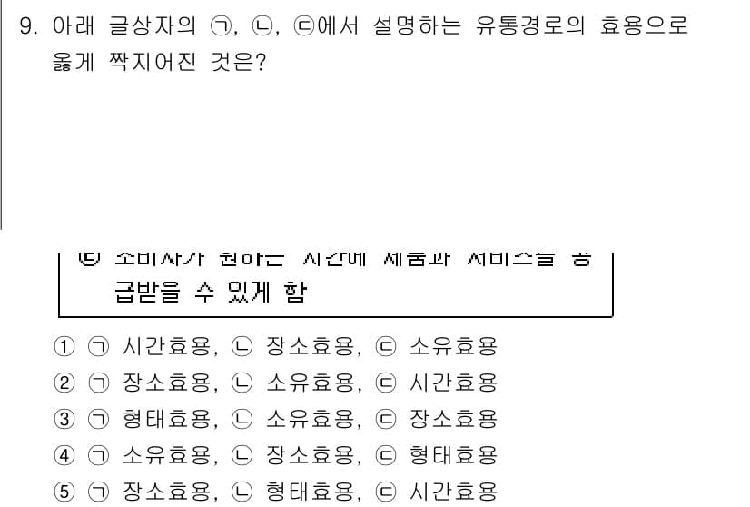 유통관리사_2급 2021년 9번 - 정답과 핵심 포인트를 검수 중인 기출문제