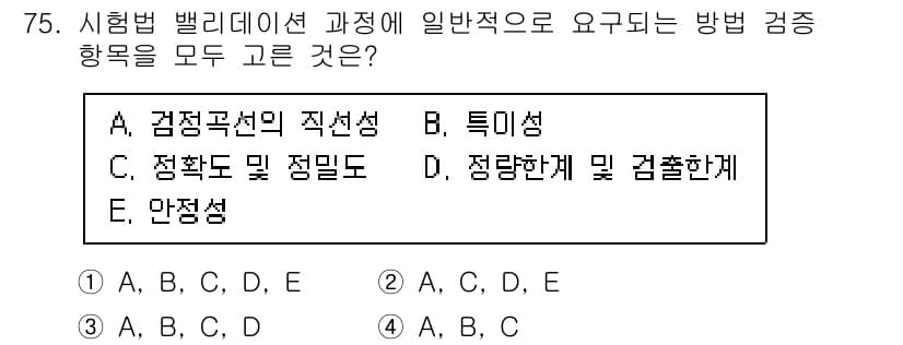화학분석기사 2021년 81번 - 정답과 핵심 포인트를 검수 중인 기출문제