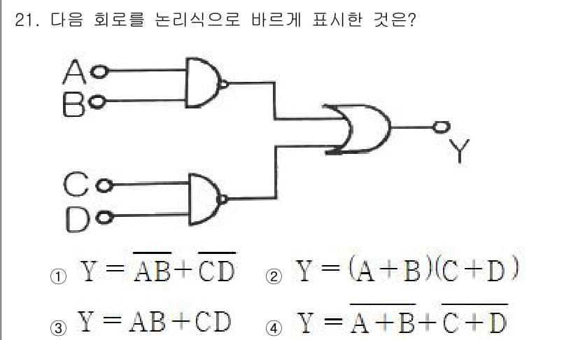 전자계산기제어산업기사(구) 2016년 22번 - 정답과 핵심 포인트를 검수 중인 기출문제
