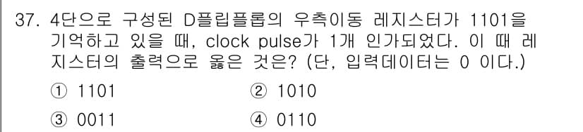 전자계산기제어산업기사(구) 2016년 38번 - 정답과 핵심 포인트를 검수 중인 기출문제