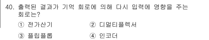 전자계산기제어산업기사(구) 2016년 41번 - 정답과 핵심 포인트를 검수 중인 기출문제
