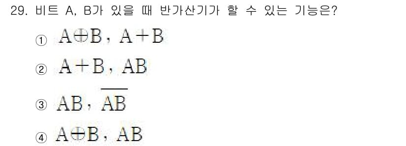전자계산기제어산업기사(구) 2017년 29번 - 정답과 핵심 포인트를 검수 중인 기출문제