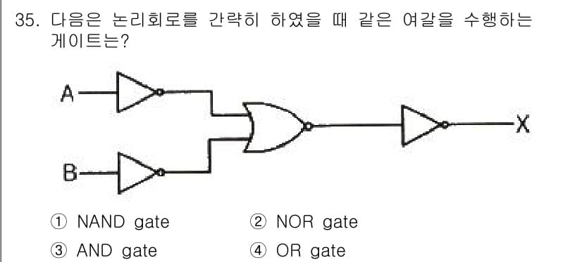 전자계산기제어산업기사(구) 2018년 35번 - 정답과 핵심 포인트를 검수 중인 기출문제