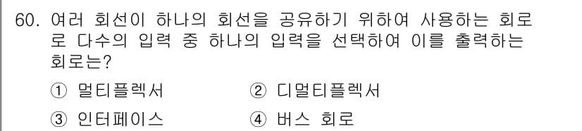전자계산기제어산업기사(구) 2020년 60번 - 정답과 핵심 포인트를 검수 중인 기출문제