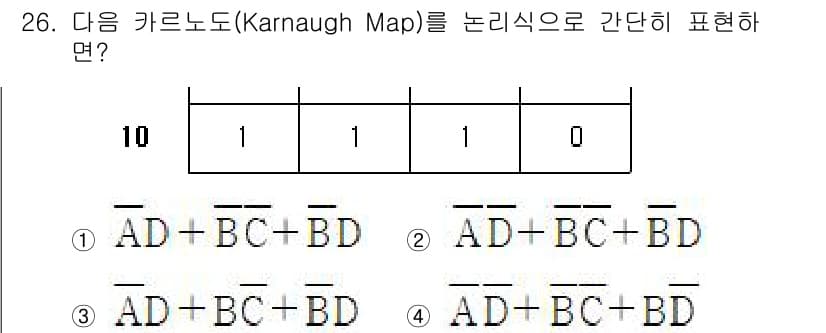 전자계산기제어산업기사 2020년 26번 - 정답과 핵심 포인트를 검수 중인 기출문제