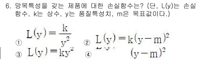 품질경영기사 2021년 6번 - 정답과 핵심 포인트를 검수 중인 기출문제
