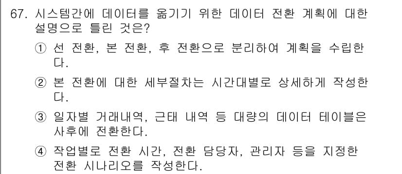 무선설비산업기사 2021년 67번 - 정답과 핵심 포인트를 검수 중인 기출문제