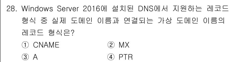 네트워크관리사_2급 2021년 29번 - 정답과 핵심 포인트를 검수 중인 기출문제