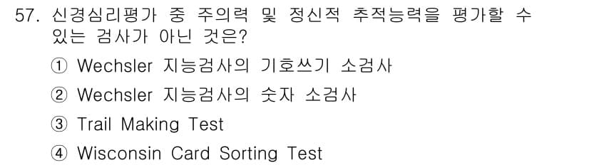 임상심리사_2급 2021년 57번 - 정답과 핵심 포인트를 검수 중인 기출문제