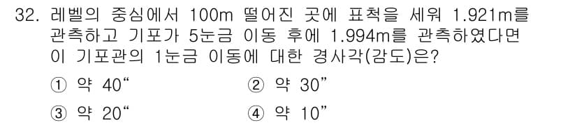 지적기사 2021년 32번 - 정답과 핵심 포인트를 검수 중인 기출문제