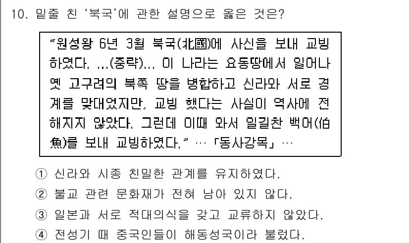 국내여행안내사_1차 2021년 10번 - 정답과 핵심 포인트를 검수 중인 기출문제
