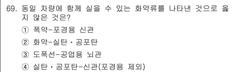 화약류관리기사 2021년 69번 - . 폭약-폭경용 신관은 폭발물의 사용에 있어 필수적인 요소로, 화약류 관... 에 관한 핵심 기출문제