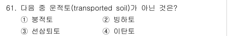 임업종묘기사 2015년 61번 - 정답과 핵심 포인트를 검수 중인 기출문제