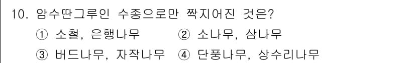 임업종묘기사 2016년 10번 - 정답과 핵심 포인트를 검수 중인 기출문제