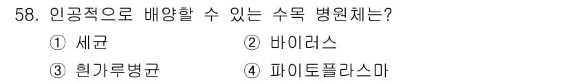 임업종묘기사 2018년 58번 - 정답과 핵심 포인트를 검수 중인 기출문제