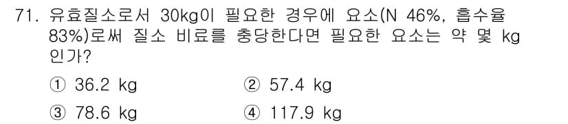 임업종묘기사 2019년 71번 - 정답과 핵심 포인트를 검수 중인 기출문제