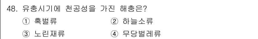 임업종묘기사 2020년 48번 - 정답과 핵심 포인트를 검수 중인 기출문제