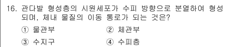 임업종묘기사 2021년 16번 - 정답과 핵심 포인트를 검수 중인 기출문제