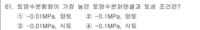 임업종묘기사 2021년 61번 - 정답과 핵심 포인트를 검수 중인 기출문제