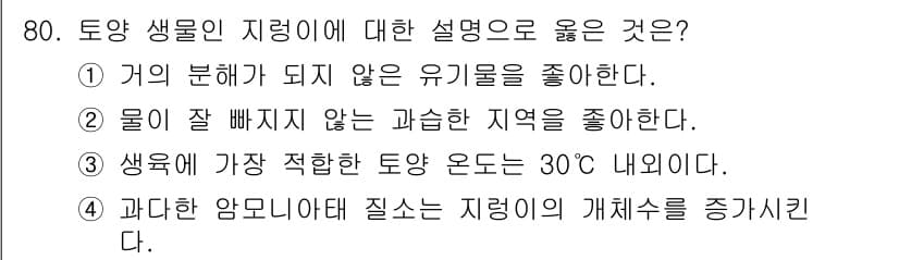 임업종묘기사 2021년 80번 - 정답과 핵심 포인트를 검수 중인 기출문제