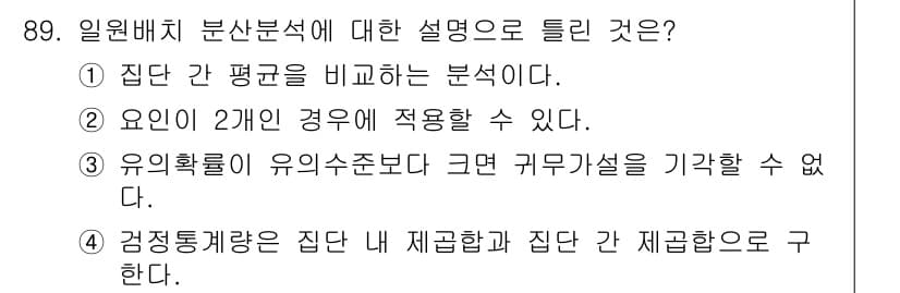 사회조사분석사_2급 2021년 89번 - 정답과 핵심 포인트를 검수 중인 기출문제