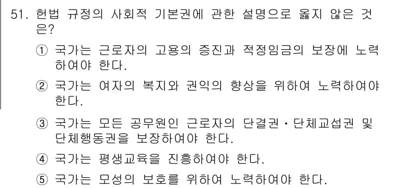 사회복지사_1급(3교시) 2022년 51번 - 정답과 핵심 포인트를 검수 중인 기출문제