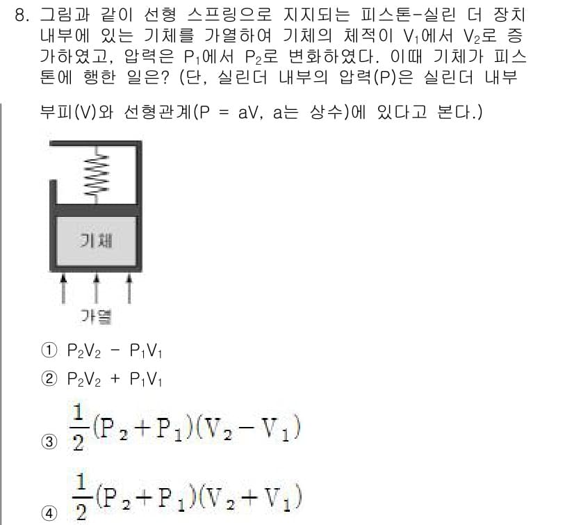 공조냉동기계기사(구) 2016년 8번 - 정답과 핵심 포인트를 검수 중인 기출문제
