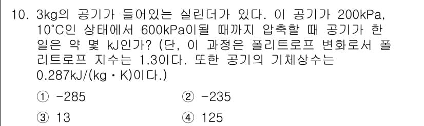 공조냉동기계기사(구) 2017년 10번 - 정답과 핵심 포인트를 검수 중인 기출문제