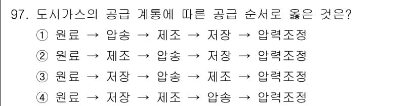 공조냉동기계기사 2018년 97번 - 정답은 ②입니다. 공기 조화 시스템에서는 원료가 먼저 제조되어야 하고, ... 에 관한 핵심 기출문제