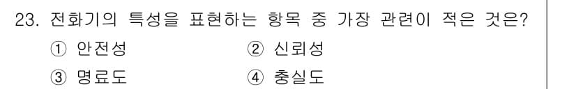 통신선로산업기사(통합편입) 2016년 23번 - 정답과 핵심 포인트를 검수 중인 기출문제