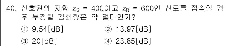 통신선로산업기사(통합편입) 2019년 40번 - 정답과 핵심 포인트를 검수 중인 기출문제