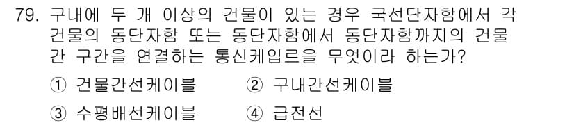 통신선로산업기사(통합편입) 2021년 79번 - 정답과 핵심 포인트를 검수 중인 기출문제