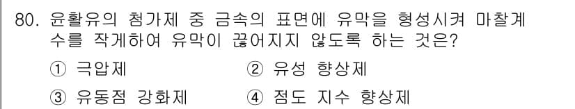 설비보전기사(구) 2015년 80번 - 정답과 핵심 포인트를 검수 중인 기출문제