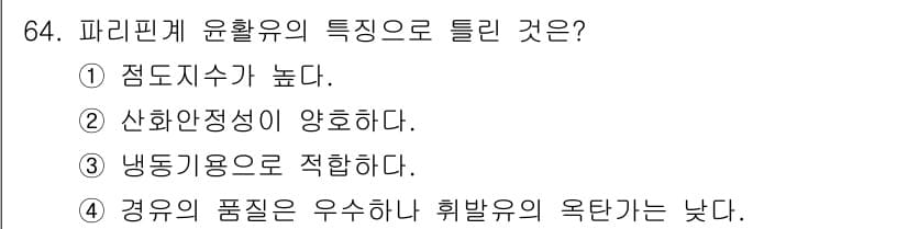 설비보전기사 2015년 64번 - 정답과 핵심 포인트를 검수 중인 기출문제