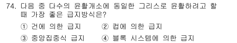 설비보전기사 2015년 74번 - 정답과 핵심 포인트를 검수 중인 기출문제