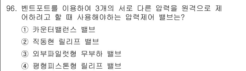 설비보전기사 2015년 96번 - 정답과 핵심 포인트를 검수 중인 기출문제