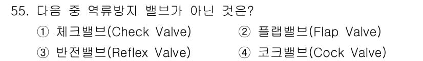 설비보전기사(구) 2017년 55번 - 정답과 핵심 포인트를 검수 중인 기출문제